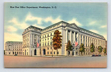 Linen Postcard Washington DC District of Columbia New Post Office Department picture