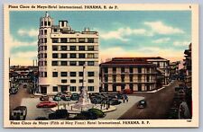 Postcard Panama R.P.  Plaza Cinco de Mayo and Hotel International picture