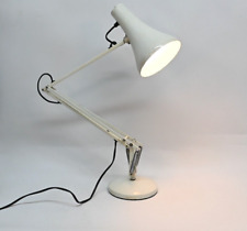 Anglepoise Lamp Vintage Adjustable Table Light Made In England White - Working picture