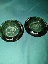 Vintage Harvey's Resort Ashtray Lot Of 2 One New One Slightly Used picture