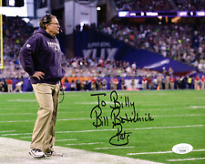 BILL BELICHICK HAND SIGNED 8x10 PHOTO    NEW ENGLAND PATRIOTS    TO BILLY    JSA picture