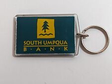 Vintage South Umpqua Bank Keychain Key Fob Financial Advertising Roseburg Oregon picture