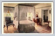 Mount Vernon VA-Virginia, The Washington Bedroom, Antique, Vintage Postcard picture