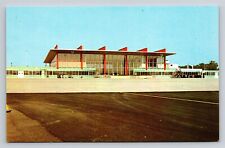 Warwick RI Rhode Island New Air Terminal Building Airport Vintage Postcard  picture