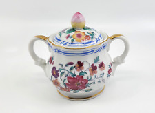 * WOW VINTAGE ARDALT LENWILE HAND-PAINTED FLORAL SUGAR BOWL WITH LID * picture