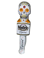 Rare Gently Used Modelo Especial Sugar Skull Beer Tap Handle 10