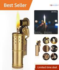 Windproof Antique Copper Lighter - Refined Multipurpose - High-Quality - Elegant picture
