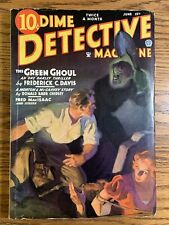 Dime Detective Magazine June 1935 Classic Cover Vintage Pulp Magazine HG picture