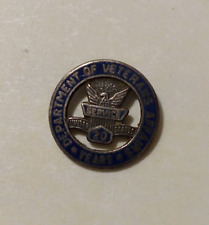 Department of Veterans Affairs 20 Years Service Sterling Lapel Pin picture