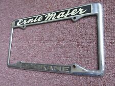 1940's-1960's Ernie Majer Ford Spokane License Plate Frame - rare one picture
