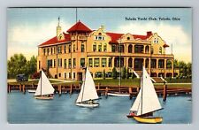 Toledo OH-Ohio, Toledo Yacht Club, Antique Vintage Souvenir Postcard picture