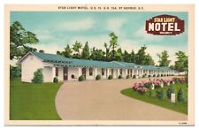St. George South Carolina Vintage Postcard c1956 Star Light Motel Unused Linen picture