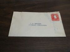 1903 UNION PACIFIC USED ENVELOPE STATION AGENT MEDICINE BOW WYOMING picture
