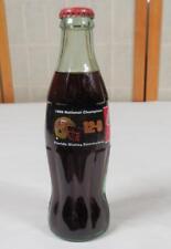 Florida State Seminoles Coca-Cola Coke 8 oz Full Bottle, 1999 National Champions picture