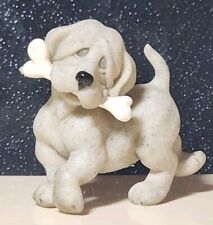 Vintage Quarry Critters Carved Stone Dog Figurine, 
