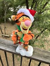 Vintage 1999 Telco Disney Tigger Christmas Animated Winnie The Pooh Figure Works picture