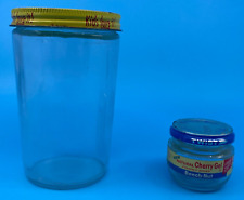Vintage 1960s Glass Kroger Peanut Butter Jar and Beech Nut Baby Food Jar picture