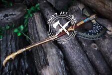 God of War Axe Leviathan Axe Cosplay Viking Axe Handmade Kratos Axe Handforged picture