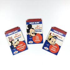 3pc Lot Rare Vintage 1950s Walt Disney MAGIC SLATES Mickey Mouse Pinocchio Goofy picture