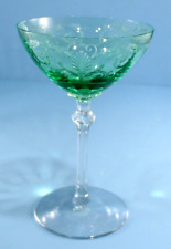 Fostoria VERSAILLES Green Champagne / Tall Sherbet Glass 6