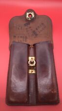 US Army Leather Magazine Pouch Colt 1911 .45 ACP w/ 2 Magazines 1950 Dated  picture