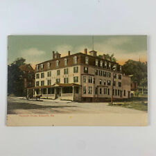 Postcard Maine Ellsworth Hancock House Inn Restaurant Horse Carriage Pre-1907 picture