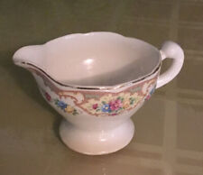 Vintage Mount Clemens Mildred Creamer With Gold Trim Footed Stamped USA READ picture