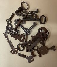 Interesting Lot Of Vintage/Antique Keys -For Old Chests, Cabinets, Luggage, More picture
