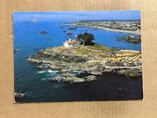 Postcard Crescent City CA California Lighthouse Aerial View Del Norte County picture