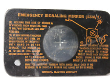 WWII WW2 1940s Vintage EMERGENCY SIGNALLING MIRROR (ESM/2) General Electric GE picture