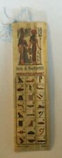 Bookmark Beautiful Pharaonic Authentic Egyptian Papyrus Learn Hieroglyphics C66 picture