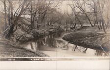 Stromsburg Nebraska Blue River View Vintage RPPC Real Photo Postcard c1908 picture