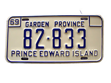 NOS 1969 Prince Edward Island Canada Garden Province license plate Mint picture