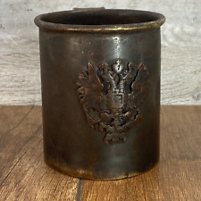 Antique mug Cup artillery shell Empire of Nicholas II Double-headed eagle picture