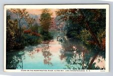 Lake Winnipesaukee NH-New Hampshire, On The Merrymeeting River Vintage Postcard picture