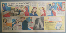 Woodbury Soap Ad: She Attracts Men Sells Bonds   from 1943  7.5  x 15 inches picture