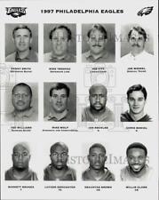 1997 Press Photo Philadelphia Eagles Football Coach & Players Headshots picture