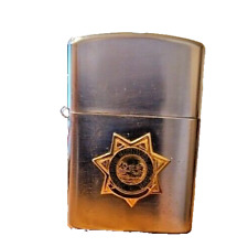 Vintage Kinney Cigarette Lighter “Montana Highway Patrol” & Case picture