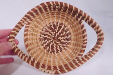 Oval Charleston Sweetgrass Basket Handmade Vintage Handwoven  picture