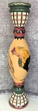 Tracy Porter ROOSTER Hand Painted Wood Candlesticks 15.25