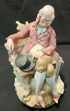 Italy Capodimonte Bisque Porcelain Retirement By Morra  Old Man- see description picture