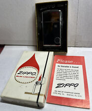 1967 old Zippo Lighter High Polish Chrome mint in box w price tag un-fired #1610 picture