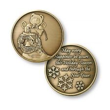 TEDDY BEAR IN BOOT CHRISTMAS  HANUKKAH CHALLENGE COIN picture