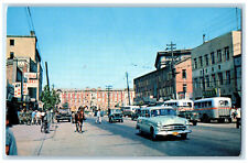 c1960's Business Section Street Scene in Seoul Korea Unposted Vintage Postcard picture