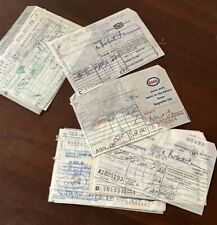 15 Old 1960s gas station credit card receipts Texaco Chevron Esso VTG picture