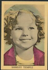 VINTAGE SHIRLEY TEMPLE COLORIZED 2 3/4 x 3 1/2 PHOTO CARD V - NICE picture
