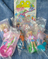 1994 MCDONALD'S HAPPY MEAL TOYS BARBIE- 8 BARBIES MINT IN PKG & 1 LUNCH BAG picture