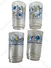 1991 Pillsbury Dough Boy MARCHING BAND Plastic CUPS Glasses- Set of 4 VGC LOT picture