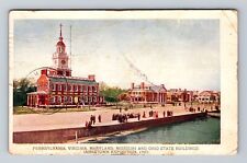 Norfolk VA-Virginia, Pennsylvania, Virginia State Bldg. Antique Vintage Postcard picture
