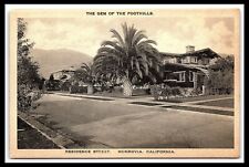 Monrovia California Residence St Street View Postcard The Gem Foothills   pc170 picture